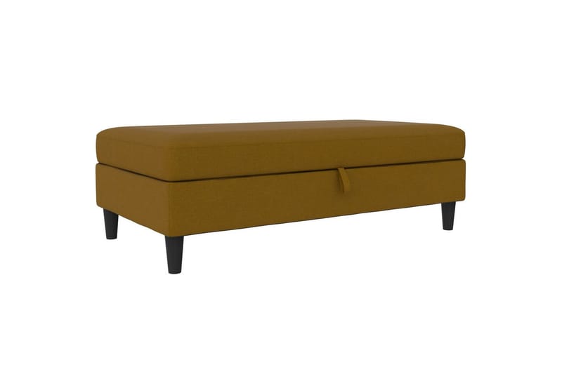 Osmaner/Krakk Hartford Gul, Linstoffutseende (100 % polyester) - Gul, Linstoffutseende (100 % polyester) - Møbler - Stoler - Krakk - Fotskammel