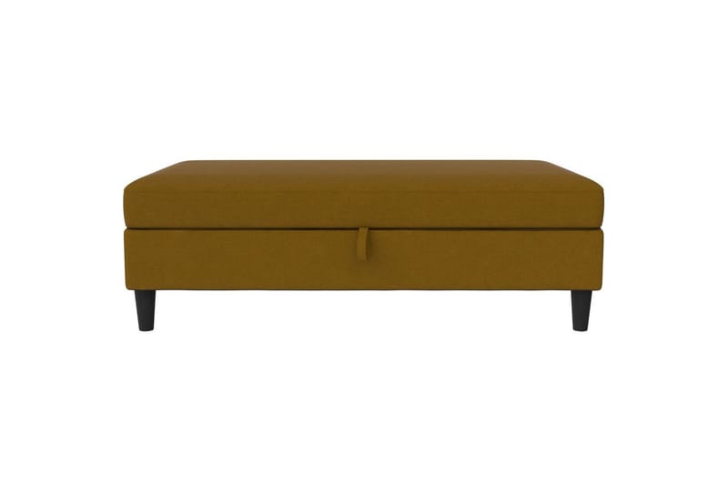 Osmaner/Krakk Hartford Gul, Linstoffutseende (100 % polyester) - Gul, Linstoffutseende (100 % polyester) - Møbler - Stoler - Krakk - Fotskammel