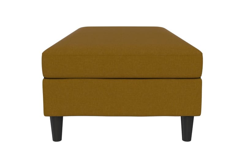 Osmaner/Krakk Hartford Gul, Linstoffutseende (100 % polyester) - Gul, Linstoffutseende (100 % polyester) - Møbler - Stoler - Krakk - Fotskammel