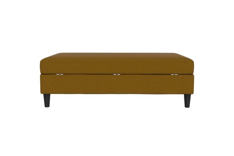 Osmaner/Krakk Hartford Gul, Linstoffutseende (100 % polyester) - Gul, Linstoffutseende (100 % polyester) - Møbler - Stoler - Krakk - Fotskammel