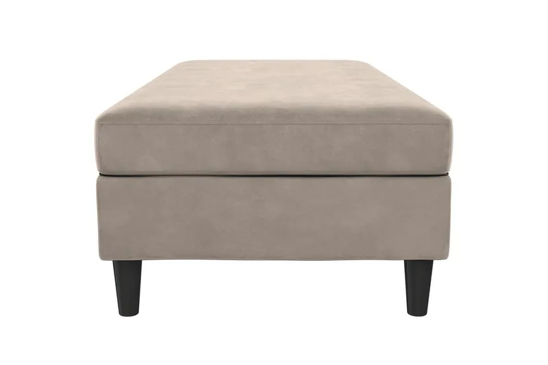 Osmaner/Krakk Hartford Taupe, Fløyel - Taupe, Fløyel - Møbler - Stoler - Krakk - Fotskammel