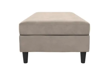 Osmaner/Krakk Hartford Taupe, Fløyel - Taupe, Fløyel - Møbler - Stoler - Krakk - Fotskammel