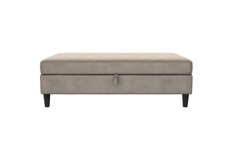 Osmaner/Krakk Hartford Taupe, Fløyel - Taupe, Fløyel - Møbler - Stoler - Krakk - Fotskammel