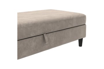 Osmaner/Krakk Hartford Taupe, Fløyel - Taupe, Fløyel - Møbler - Stoler - Krakk - Fotskammel