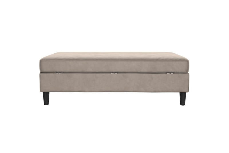 Osmaner/Krakk Hartford Taupe, Fløyel - Taupe, Fløyel - Møbler - Stoler - Krakk - Fotskammel