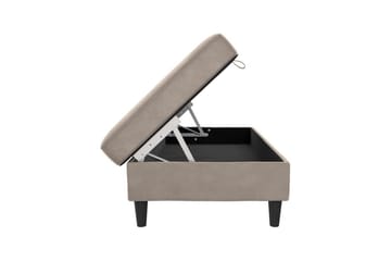 Osmaner/Krakk Hartford Taupe, Fløyel - Taupe, Fløyel - Møbler - Stoler - Krakk - Fotskammel