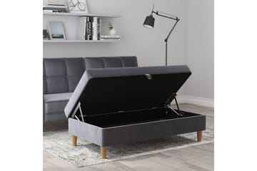 Osmaner/Krakk Lilly Antrasitt, Fløyel/Tre/Plast - Antrasitt, Fløyel/Tre/Plast - Møbler - Stoler - Krakk - Fotskammel