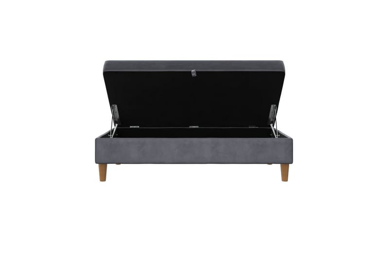 Osmaner/Krakk Lilly Antrasitt, Fløyel/Tre/Plast - Antrasitt, Fløyel/Tre/Plast - Møbler - Stoler - Krakk - Fotskammel