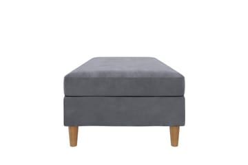 Osmaner/Krakk Lilly Antrasitt, Fløyel/Tre/Plast - Antrasitt, Fløyel/Tre/Plast - Møbler - Stoler - Krakk - Fotskammel