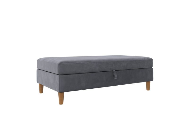 Osmaner/Krakk Lilly Antrasitt, Fløyel/Tre/Plast, Antrasitt, Fløyel/Tre/Plast