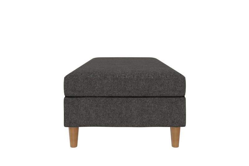 Osmaner/Krakk Lilly Antrasitt, Lin - Antrasitt, Lin - Møbler - Stoler - Krakk - Fotskammel