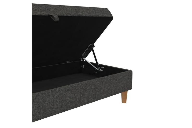 Osmaner/Krakk Lilly Antrasitt, Lin - Antrasitt, Lin - Møbler - Stoler - Krakk - Fotskammel