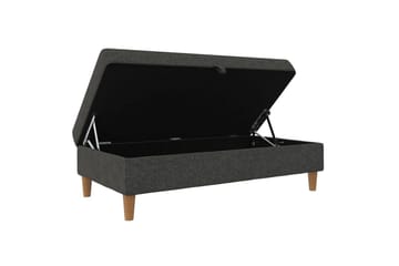 Osmaner/Krakk Lilly Antrasitt, Lin - Antrasitt, Lin - Møbler - Stoler - Krakk - Fotskammel