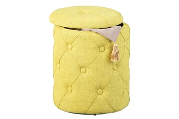 Ozie Krakk - Gul/Grønn - Møbler - Stoler - Krakk