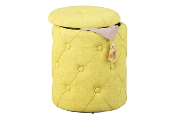 Ozie Krakk - Gul/Grønn - Møbler - Stoler - Krakk