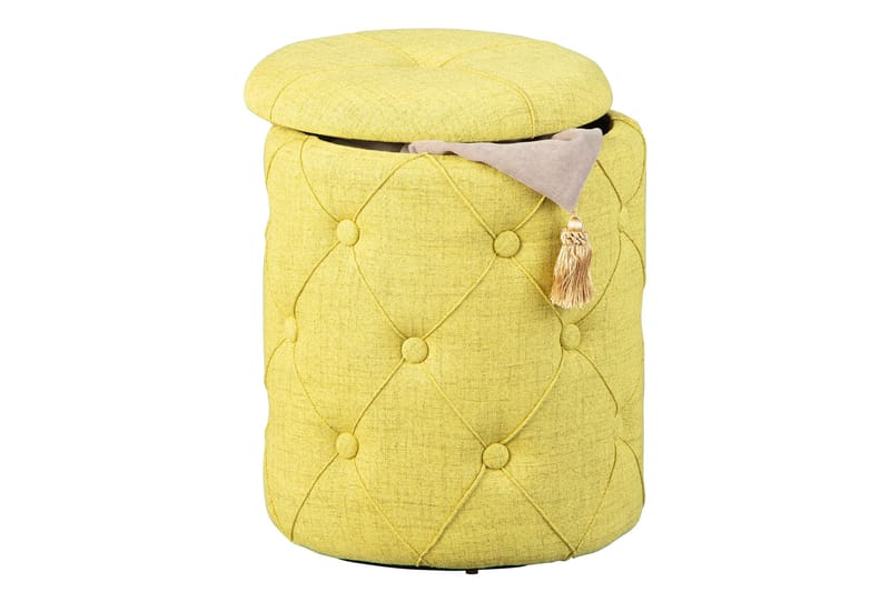 Ozie Krakk - Gul/Grønn - Møbler - Stoler - Krakk