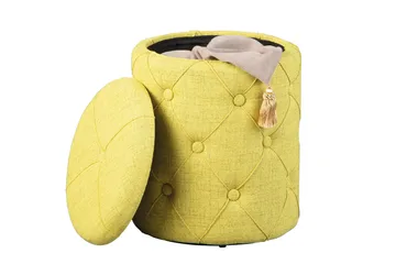 Ozie Krakk - Gul/Grønn - Møbler - Stoler - Krakk