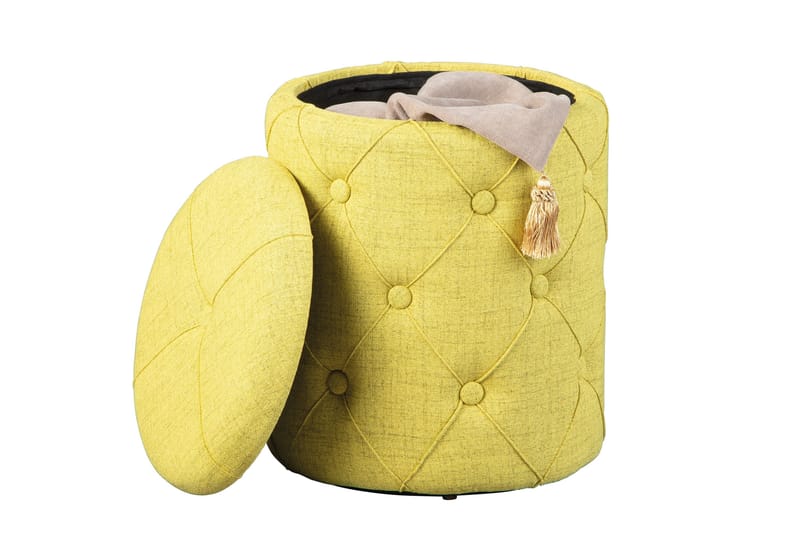 Ozie Krakk - Gul/Grønn - Møbler - Stoler - Krakk