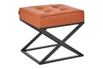 Pall Murdo Oransje/Svart - Oransje/Svart - Møbler - Stoler - Krakk - Fotskammel