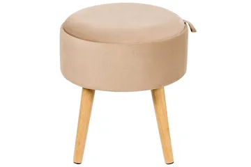 Pall Neely Beige - Beige - Møbler - Stoler - Krakk - Fotskammel