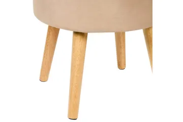 Pall Neely Beige - Beige - Møbler - Stoler - Krakk - Fotskammel