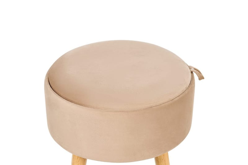 Pall Neely Beige - Beige - Møbler - Stoler - Krakk - Fotskammel