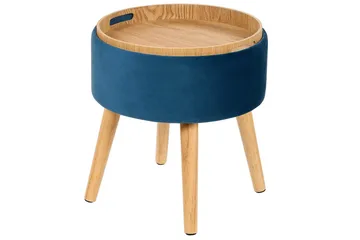 Pall Neely Blå - Blå - Møbler - Stoler - Krakk - Fotskammel