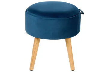 Pall Neely Blå - Blå - Møbler - Stoler - Krakk - Fotskammel