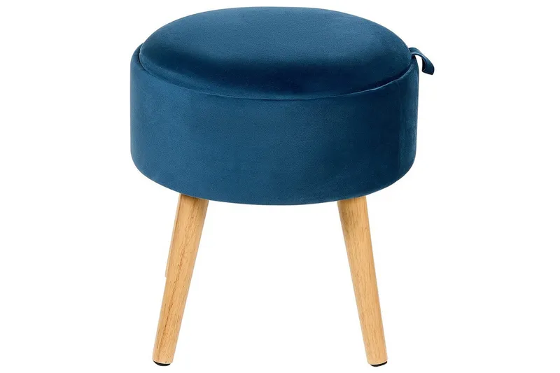 Pall Neely Blå - Blå - Møbler - Stoler - Krakk - Fotskammel