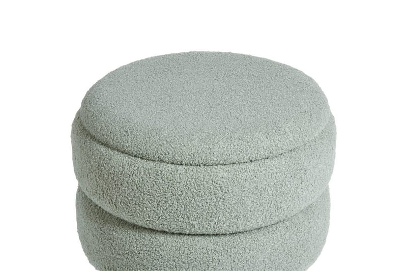 Pall Okaton Grønn/lyst tre - Grønn/lyst tre - Møbler - Stoler - Krakk - Fotskammel