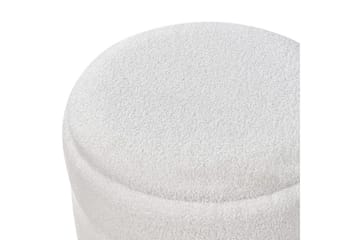 Pall Okaton Hvit/lyst tre - Hvit/lyst tre - Møbler - Stoler - Krakk - Fotskammel