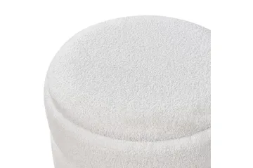 Pall Okaton Hvit/lyst tre - Hvit/lyst tre - Møbler - Stoler - Krakk - Fotskammel