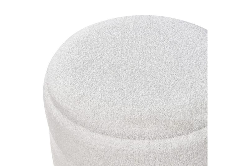 Pall Okaton Hvit/lyst tre - Hvit/lyst tre - Møbler - Stoler - Krakk - Fotskammel