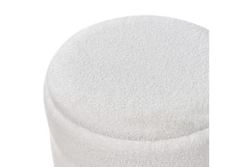 Pall Okaton Hvit/lyst tre - Hvit/lyst tre - Møbler - Stoler - Krakk - Fotskammel