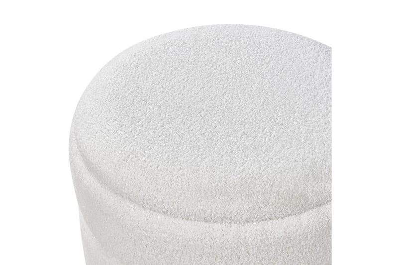 Pall Okaton Hvit/lyst tre - Hvit/lyst tre - Møbler - Stoler - Krakk - Fotskammel