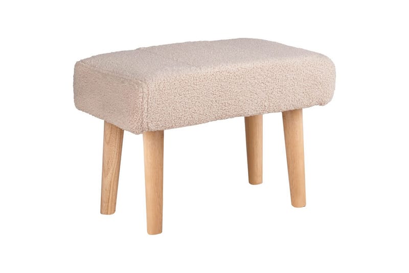 Pall Takoma Beige/lyst tre - Beige/lyst tre - Møbler - Stoler - Krakk - Fotskammel