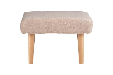 Pall Takoma Beige/lyst tre - Beige/lyst tre - Møbler - Stoler - Krakk - Fotskammel