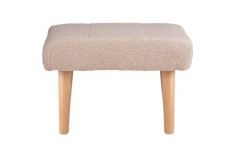 Pall Takoma Beige/lyst tre - Beige/lyst tre - Møbler - Stoler - Krakk - Fotskammel