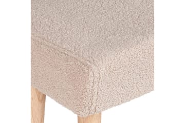 Pall Takoma Beige/lyst tre - Beige/lyst tre - Møbler - Stoler - Krakk - Fotskammel