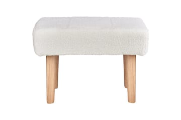 Pall Takoma Hvit/lyst tre - Hvit/lyst tre - Møbler - Stoler - Krakk - Fotskammel