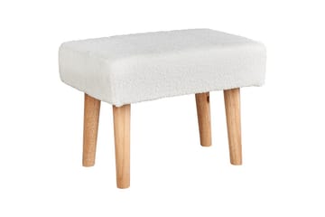 Pall Takoma Hvit/lyst tre - Hvit/lyst tre - Møbler - Stoler - Krakk - Fotskammel