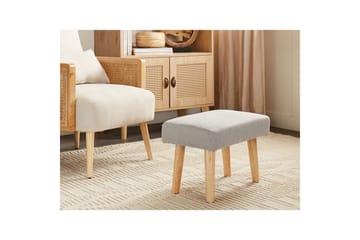 Pall Takoma II Grå/lyst tre - Grå/lyst tre - Møbler - Stoler - Krakk - Fotskammel