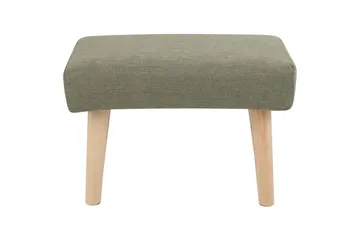 Pall Takoma II Grønn/lyst tre - Grønn/lyst tre - Møbler - Stoler - Krakk - Fotskammel