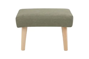 Pall Takoma II Grønn/lyst tre - Grønn/lyst tre - Møbler - Stoler - Krakk - Fotskammel