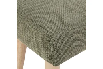 Pall Takoma II Grønn/lyst tre - Grønn/lyst tre - Møbler - Stoler - Krakk - Fotskammel