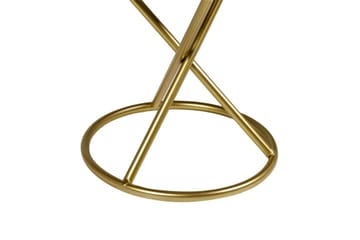 Pall Presho Hvitt/gull - Hvitt/gull - Møbler - Stoler - Krakk - Fotskammel