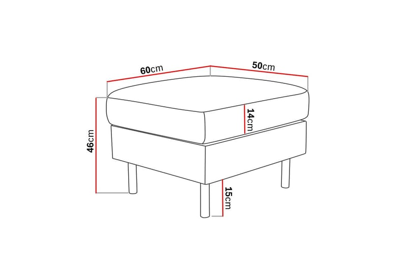 Peppe Fotskammel - Beige - Møbler - Stoler - Krakk - Fotskammel