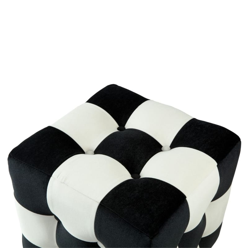 Peticire Sittepuff 42 cm - Svart og hvit - Møbler - Stoler - Krakk - Puff