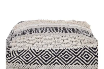 Abuzaid Sittepuff 50x50 cm - Hvit - Møbler - Stoler - Krakk - Puff