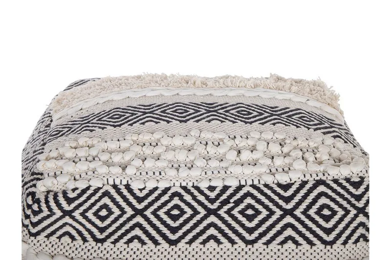 Abuzaid Sittepuff 50x50 cm - Hvit - Møbler - Stoler - Krakk - Puff